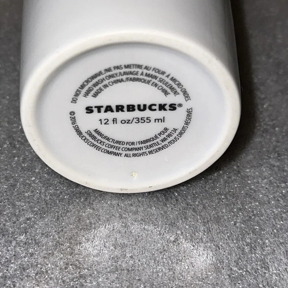 2016 Starbucks Coffee Classic Coffee Traveler Tumbler Double Wall Ceramic 12oz - Picture 3 of 6